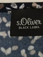 Vorschaubild 5 von Black Label Damen Bluse Gr. 40 Blau Muster 3/4-Arm