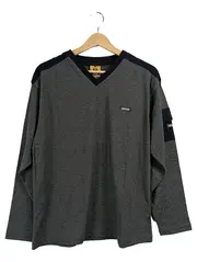 Vorschaubild 1 von Herren Langarmshirt Streetwear Meliert Grau Gr. M Polyester