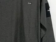 Vorschaubild 5 von Herren Langarmshirt Streetwear Meliert Grau Gr. M Polyester