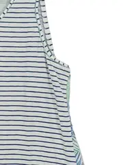 Vorschaubild 2 von Damen Top Tanktop Gr. 46 Weiß Blau Gestreift Maritim