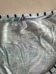 Vorschaubild 5 von Damen Top Tanktop Gr. 46 Weiß Blau Gestreift Maritim