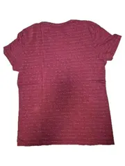 Vorschaubild 5 von Herren T-Shirt Gr. L Gestreift Rot Kurzarm Baumwolle Casual