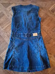 Vorschaubild 2 von Jeanskleid Mädchen Gr. 152 Blau Denim Reißverschluss Casual