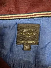 Vorschaubild 5 von Herren Pullover XL Troyer Bordeaux Gestreift Baumwolle Stehkragen