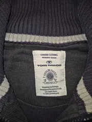 Vorschaubild 5 von Herren Pullover Troyer Stehkragen Reißverschluss Blau XL