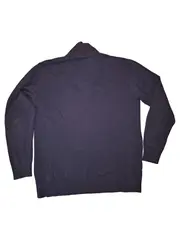Vorschaubild 2 von Herren Pullover Troyer Stehkragen Reißverschluss Blau XL
