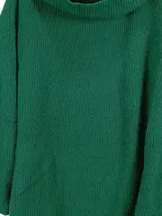 Vorschaubild 3 von Damen Pullover Rollkragen Oversize Grün Gr. M 3/4 Arm