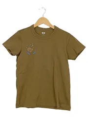 Vorschaubild 1 von U Damen T-Shirt Gr. S Oliv Stickerei Schatztruhe Baumwolle