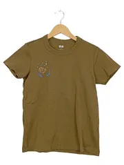 Vorschaubild 2 von U Damen T-Shirt Gr. S Oliv Stickerei Schatztruhe Baumwolle