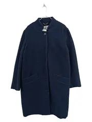 Vorschaubild 1 von Damen Übergangsmantel Teddy Bouclé Blau XXL Gr. 44