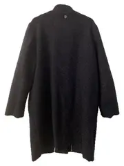 Vorschaubild 2 von Damen Übergangsmantel Teddy Bouclé Blau XXL Gr. 44