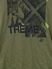 Vorschaubild 2 von Herren T-Shirt Gr. M Oliv Extreme Print Baumwolle Casual