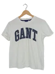 Vorschaubild 1 von T-Shirt Damen Gr. S Weiß Logo-Print Baumwolle Casual
