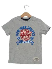 Vorschaubild 1 von Kinder T-Shirt Gr. 116 New York Stripes Tiger Grau