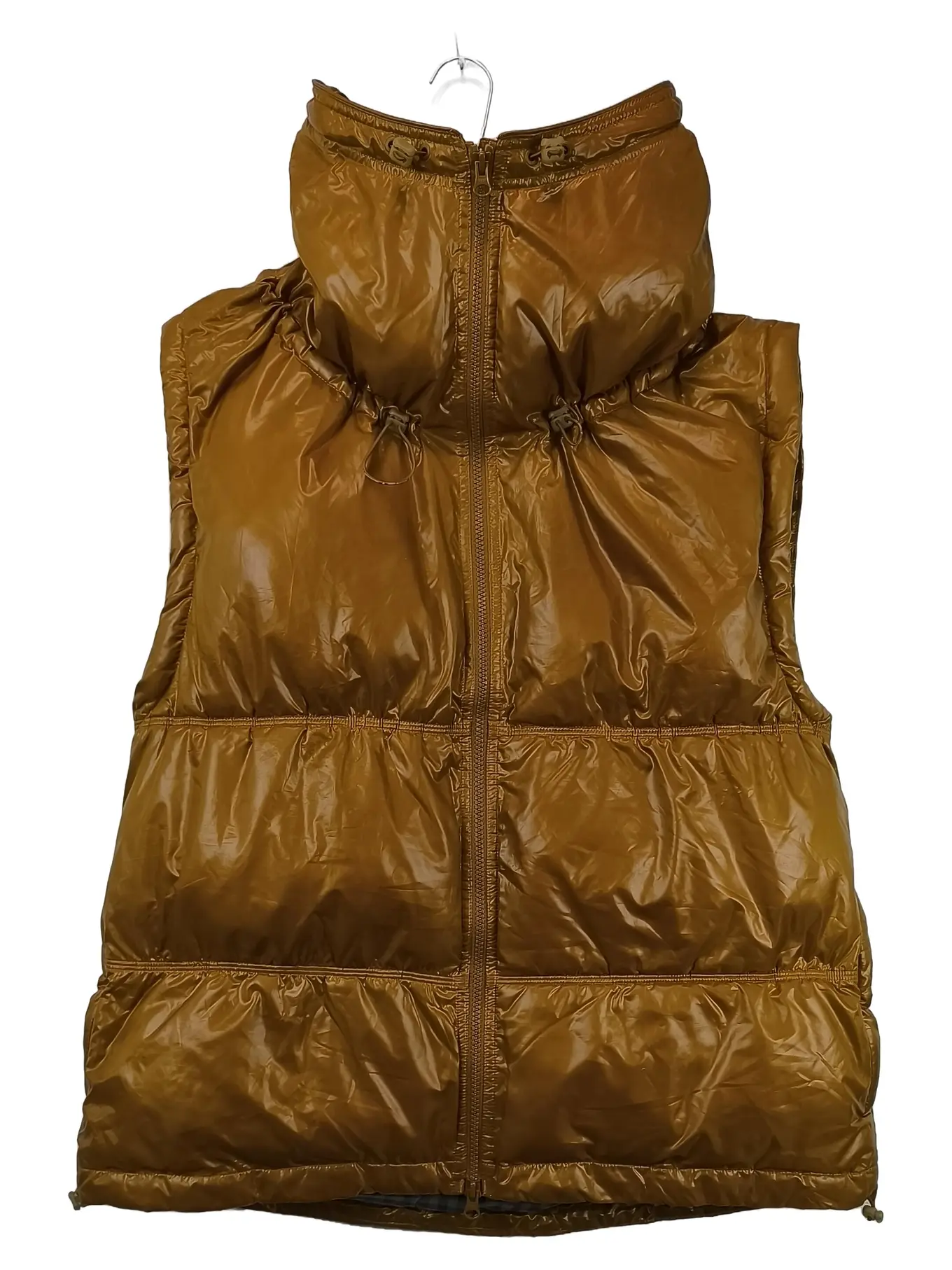 ADIDAS STELLA MCCARTNEY Steppweste Weste Damen Gr. 40/L Braun Metallic Sportlich