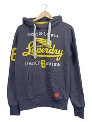Vorschaubild 1 von Herren Kapuzenpullover Hoodie Grau S Streetwear Logo-Print