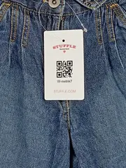 Vorschaubild 3 von Jeans Shorts Mädchen Gr. 134 Blau Denim Sommer