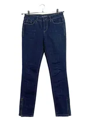 Vorschaubild 1 von Denim Damen Jeans Slim Fit Gr. 26 Blau Reißverschluss