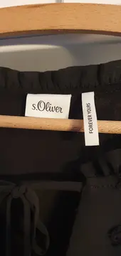 Vorschaubild 5 von Damen Tunikakleid Gr. 42/XL Schwarz Chiffon Punkte Rüschen