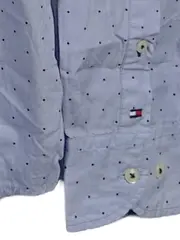 Vorschaubild 4 von Herren Business Hemd Langarm Blau Gepunktet Gr. M