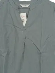 Vorschaubild 3 von Limited Damen Bluse Gr. 38 Grün Gestreift Langarm Baumwolle