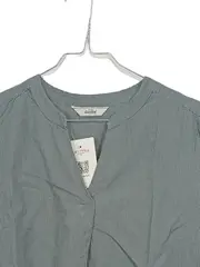 Vorschaubild 4 von Limited Damen Bluse Gr. 38 Grün Gestreift Langarm Baumwolle