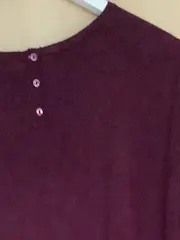 Vorschaubild 4 von Damen Pullover Viskose Langarm Basic Lila Gr. 42 L