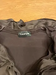 Vorschaubild 5 von TAIFUN Damen Strickjacke Gr. L Braun Rüschenkragen Reißverschluss
