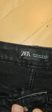 Vorschaubild 5 von Damen Skinny Jeans Schwarz Ripped Knee Cut Gr. 42 W33 Destroyed