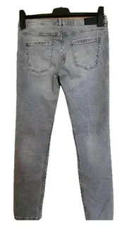 Vorschaubild 2 von Herren Jeans Slim Fit Grau W30/L32 Destroyed Look