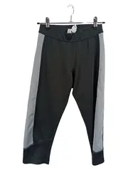 Vorschaubild 1 von Damen Sport Leggings 3/4 Capri Schwarz Grau Gr. 36-38 S