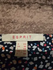 Vorschaubild 3 von Damen Bluse Gr. 44/XXL Blau Grafisch 3/4 Arm Casual Freizeit