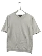 Vorschaubild 1 von Damen Pullover Kurzarm Gr. 36;S Weiß Baumwolle Viskose Casual