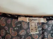 Vorschaubild 2 von Damen Bluse Gr. 40 Paisley-Muster Blau Langarm Boho