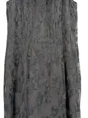 Vorschaubild 3 von Abendkleid Damen Gr. 38 M Grau Floral Midikleid Festlich Spitze