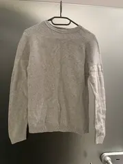 Vorschaubild 2 von Pullover Kinder Gr. 158 Grau Baumwolle Strickpullover Jungen