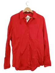 Vorschaubild 1 von Damen Hemdbluse Langarm Rot Gr. M 38 Baumwolle Casual