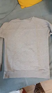 Vorschaubild 4 von Kinder Sweatshirt Gr. 164 Grau Baumwolle Langarm Sportlich Logo