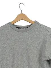 Vorschaubild 3 von Kinder Sweatshirt Gr. 164 Grau Baumwolle Langarm Sportlich Logo