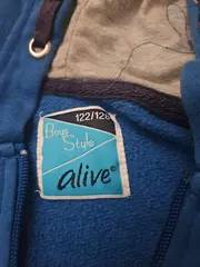 Vorschaubild 4 von Boys Style Kapuzenpullover Hoodie Gr. 122/128 Blau Kopfhörer Print