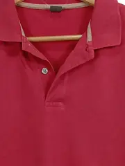 Vorschaubild 4 von Damen Poloshirt Gr. 40/L Rot Casual Kurzarm