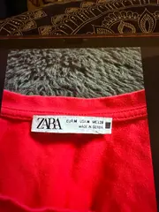 Vorschaubild 2 von Damen Crop Top Tank Shirt Rot Gr. M Basic Tanktop