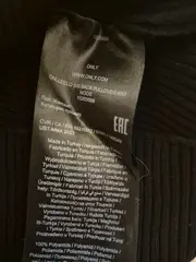 Vorschaubild 5 von Damen Top Puffärmel Schleife Rücken Rippstrick Schwarz Gr. S