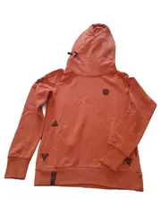 Vorschaubild 2 von Damen Kapuzenpullover Hoodie Gr. M Orange Meliert Freizeit Casual