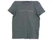 Vorschaubild 3 von Damen T-Shirt Gr. S Grau Schriftzug Print Baumwolle Casual