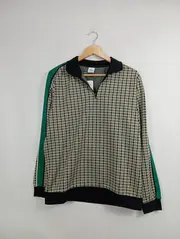 Vorschaubild 2 von Sweatshirt Herren Gr. M Kariert Reißverschluss Streifen Pullover Casual