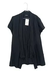 Vorschaubild 1 von Damen Strickjacke Kurzarm Gr. 40 Schwarz Elegant Viskose