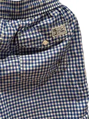 Vorschaubild 4 von Badeshorts Herren Kariert Blau Gr. S Polyester