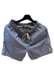Vorschaubild 1 von Badeshorts Herren Kariert Blau Gr. S Polyester