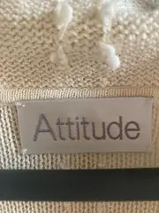 Vorschaubild 6 von Damen Strickjacke L Beige Baumwolle Strukturmuster Klassisch Langarm